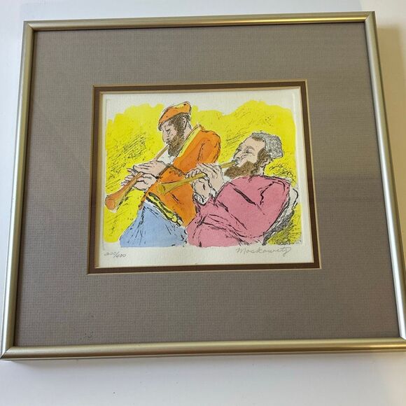 Ira Moskowitz signed #d 220/400 framed lithograph art jewish - Picture 1 of 7